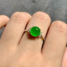 Natural Jade Engagement Ring Jadeite Gold Jade Wedding Ring