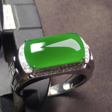 Natural Jade Engagement Ring Jadeite Gold Jade Wedding Ring