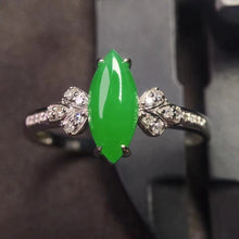 Natural Jade Engagement Ring Jadeite Gold Jade Wedding Ring