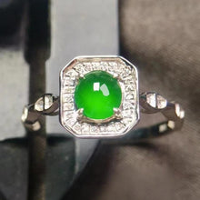 Natural Jade Engagement Ring Jadeite Gold Jade Wedding Ring