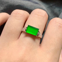 Natural Jade Engagement Ring Jadeite Gold Jade Wedding Ring