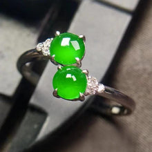 Natural Jade Engagement Ring Jadeite Gold Jade Wedding Ring