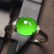 Natural Jade Engagement Ring Jadeite Gold Jade Wedding Ring