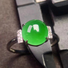 Natural Jade Engagement Ring Jadeite Gold Jade Wedding Ring