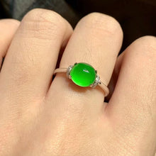 Natural Jade Engagement Ring Jadeite Gold Jade Wedding Ring