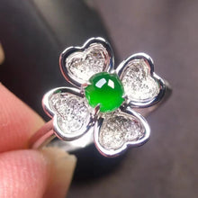 Natural Jade Engagement Ring Jadeite Gold Jade Wedding Ring