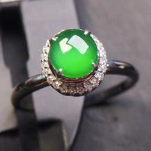 Natural Jade Engagement Ring Jadeite Gold Jade Wedding Ring