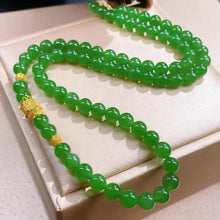 Natural Jade Necklace Gold Nephrite Necklace