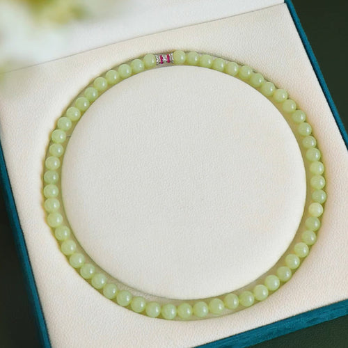 Natural Jade Necklace Hetian Nephrite Necklace