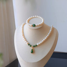 Natural Jade Necklace Pearl Hulu Nephrite Necklace