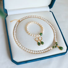 Natural Jade Necklace Pearl Nephrite Necklace