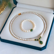 Natural Jade Necklace Pearl Nephrite Necklace