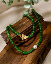 Natural Jade Necklace Pearl Nephrite Necklace