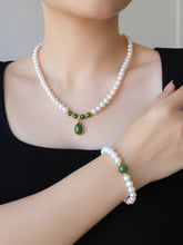 Natural Jade Necklace Pearl Nephrite Necklace