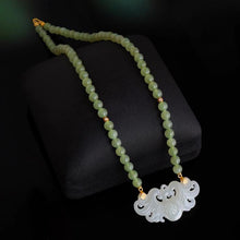 Natural Jade Necklace Phoenix Nephrite Necklace