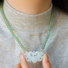 Natural Jade Necklace Phoenix Nephrite Necklace