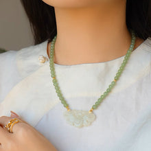 Natural Jade Necklace Phoenix Nephrite Necklace