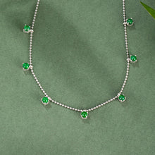 Natural Jade Necklace Silver Jadeite Necklace