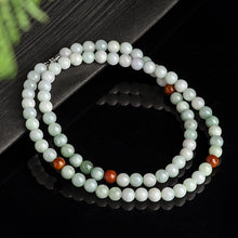 Natural Jade Necklace Silver Jadeite Necklace