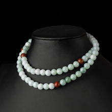 Natural Jade Necklace Silver Jadeite Necklace