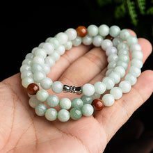 Natural Jade Necklace Silver Jadeite Necklace