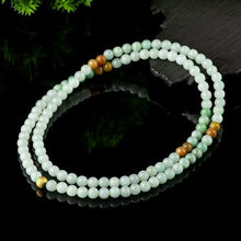 Natural Jade Necklace Silver Jadeite Necklace