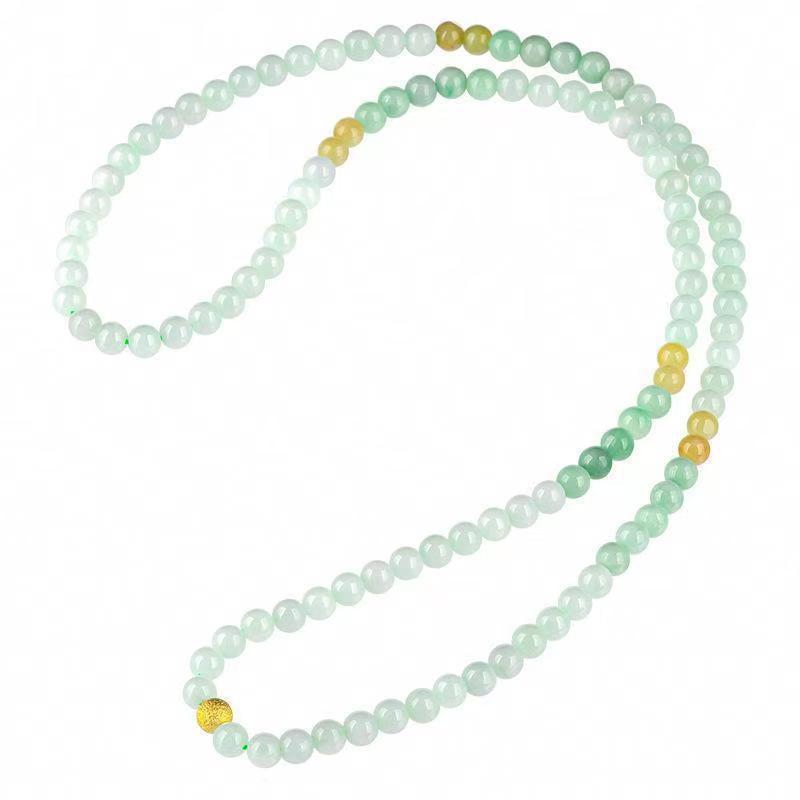 Natural Jade Necklace Silver Jadeite Necklace