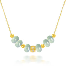 Natural Jade Necklace Silver Jadeite Necklace