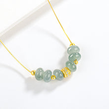 Natural Jade Necklace Silver Jadeite Necklace
