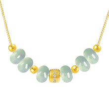 Natural Jade Necklace Silver Jadeite Necklace