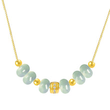 Natural Jade Necklace Silver Jadeite Necklace