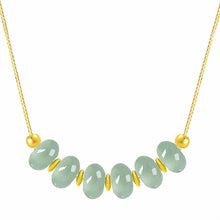Natural Jade Necklace Silver Jadeite Necklace