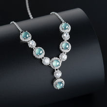 Natural Jade Necklace Silver Jadeite Necklace