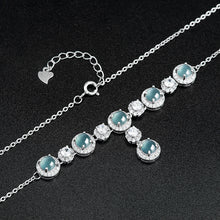 Natural Jade Necklace Silver Jadeite Necklace