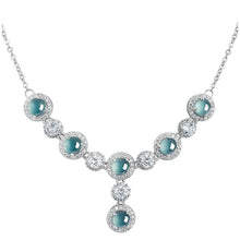 Natural Jade Necklace Silver Jadeite Necklace