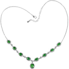 Natural Jade Necklace Silver Jadeite Necklace
