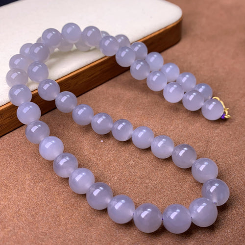 Natural Jade Necklace Silver Nephrite Necklace