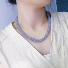 Natural Jade Necklace Silver Nephrite Necklace