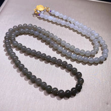 Natural Jade Necklace Silver Nephrite Necklace