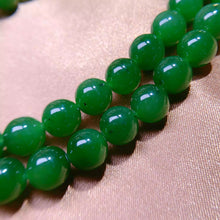 Natural Jade Necklace Silver Nephrite Necklace