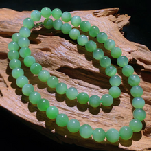 Natural Jade Necklace Silver Nephrite Necklace