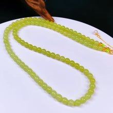 Natural Jade Necklace Silver Nephrite Necklace