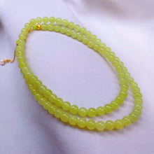 Natural Jade Necklace Silver Nephrite Necklace