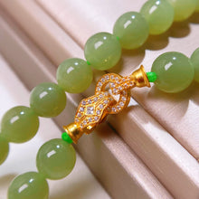 Natural Jade Necklace Silver Nephrite Necklace