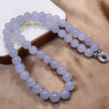 Natural Jade Necklace Silver Nephrite Necklace