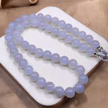 Natural Jade Necklace Silver Nephrite Necklace