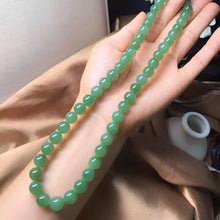 Natural Jade Necklace Silver Nephrite Necklace