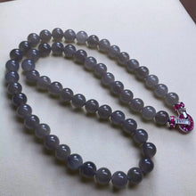 Natural Jade Necklace Silver Nephrite Necklace