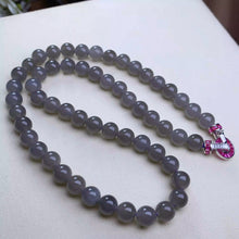 Natural Jade Necklace Silver Nephrite Necklace
