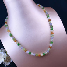 Natural Jade Necklace Silver Nephrite Necklace